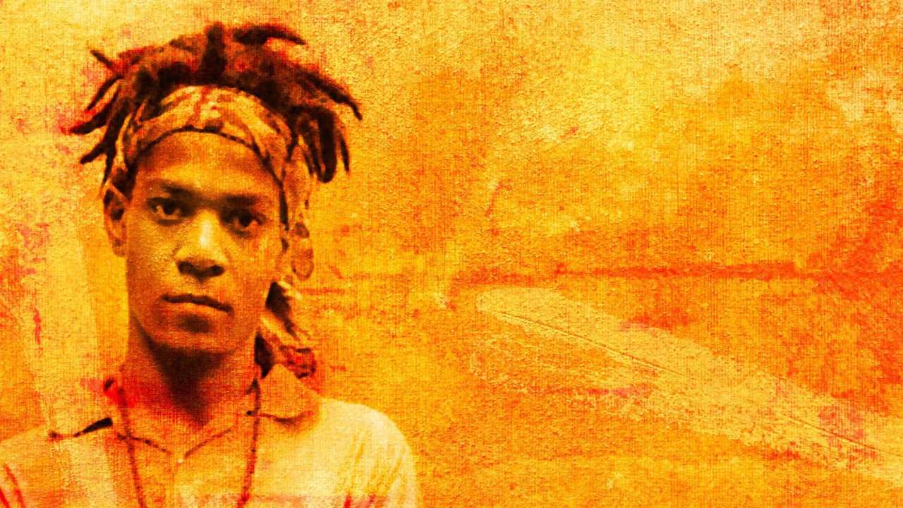 Jean-Michel Basquiat looking at the camera